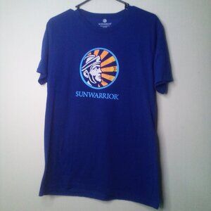 Sunwarrior Shirt XL Adult Men Women Short Sleeve Graphic Logo Blue